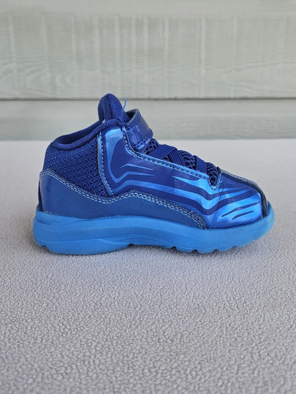 Nike Jordan Aero Mania TD Sneaker Toddler SZ 7C Blue Hook & Loop 555379-405